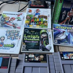 Nintendo 3ds Games / Super Nintendo Games (super Mario / Star fox / others)