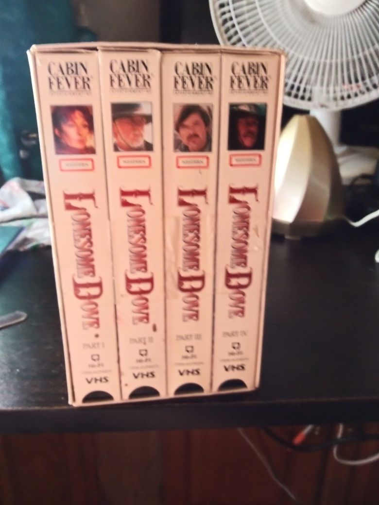 4 series lonesome dove vhs