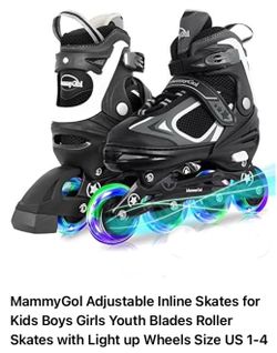 MammyGol Adjustable Inline Skates for Kids