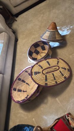 Hand Woven Whicker Baskets