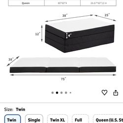 Twin Tri-fold Mattress