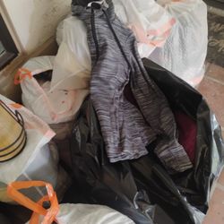 woman's clothes and shoes