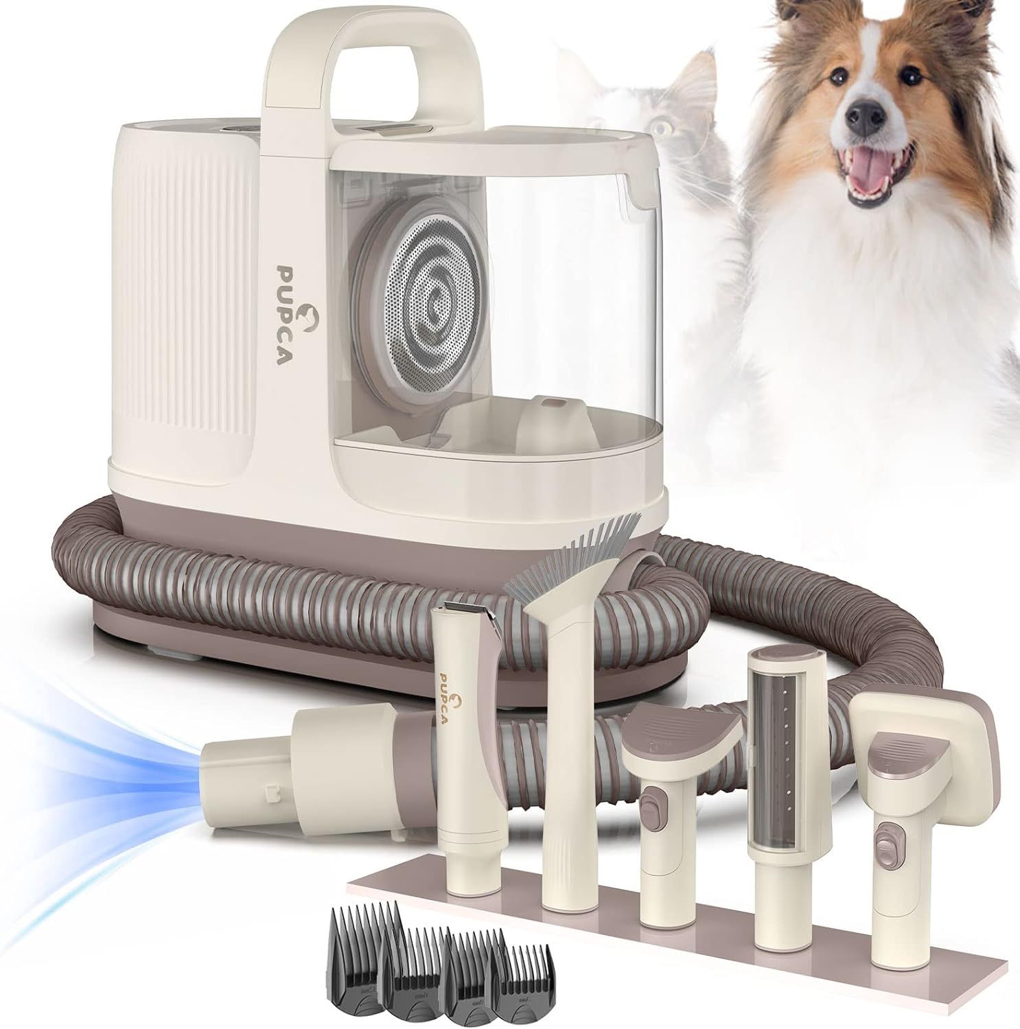 Dog Grooming Kit, in Pet Vacuum Cleaner for Dogs Pet Hair