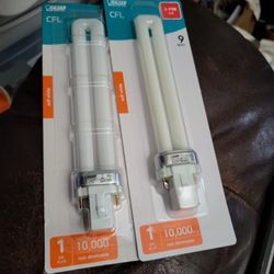 Compact Florescent Bulb Lights 9 Watt Soft White Lights