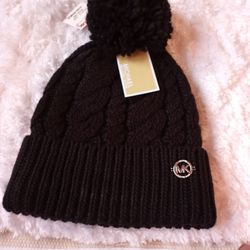 Michael Kors Ladies Black Beanie 