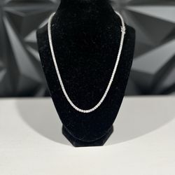 3MM 20” Moissanite Tennis Chain 