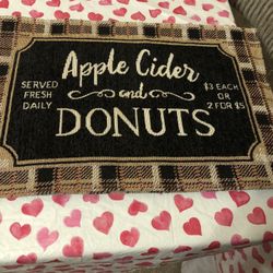4 Apple Cider & Donuts Placemats 