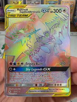 Moltres Zapdos Articuno GX Secret rainbow