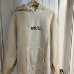  Taylor Swift Eras Tour Hoodie XL – Authentic Merch – Cream