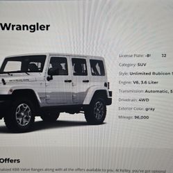 2014 Jeep  Jku Wrangler rubicon 