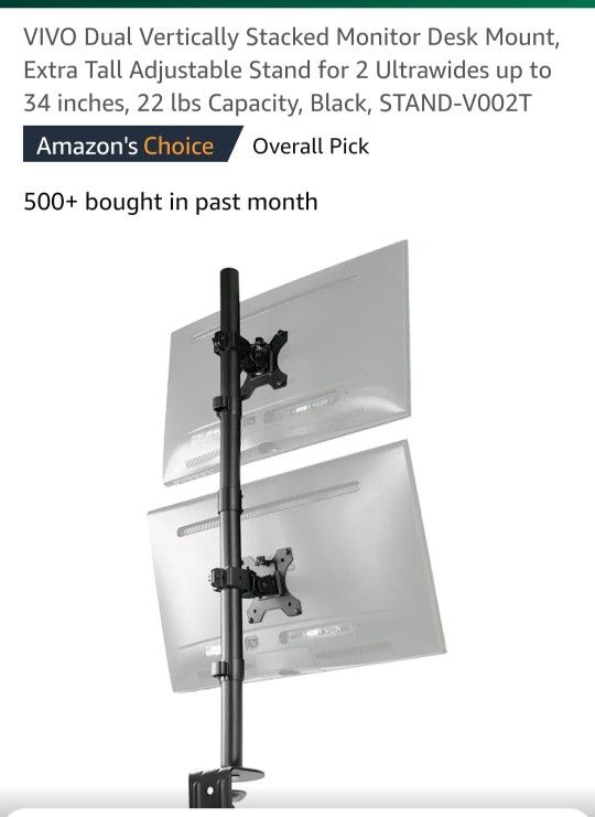 New In Box Vivo Dual Monitor Stand Dysart & Camelback