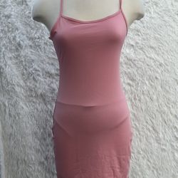 Pink Spaghetti Strap Bodycon Dress size Small New