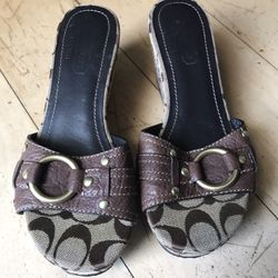 Brown Coach Mule Size 6.5