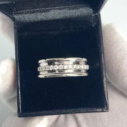 14k White Gold Diamond Ring 