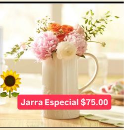 Jarrra Especial $75.00 Nueva Linea Prepara Aguas frescas Jugos Leche Como Florero Linea Wildflowers Princess House Ventas Finales