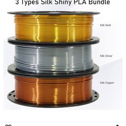 (Brand New) 3D Printer Filament - Gold Silver Copper bundles 