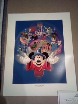 Disney "Where The Magic Began" Limited Release Lithograph