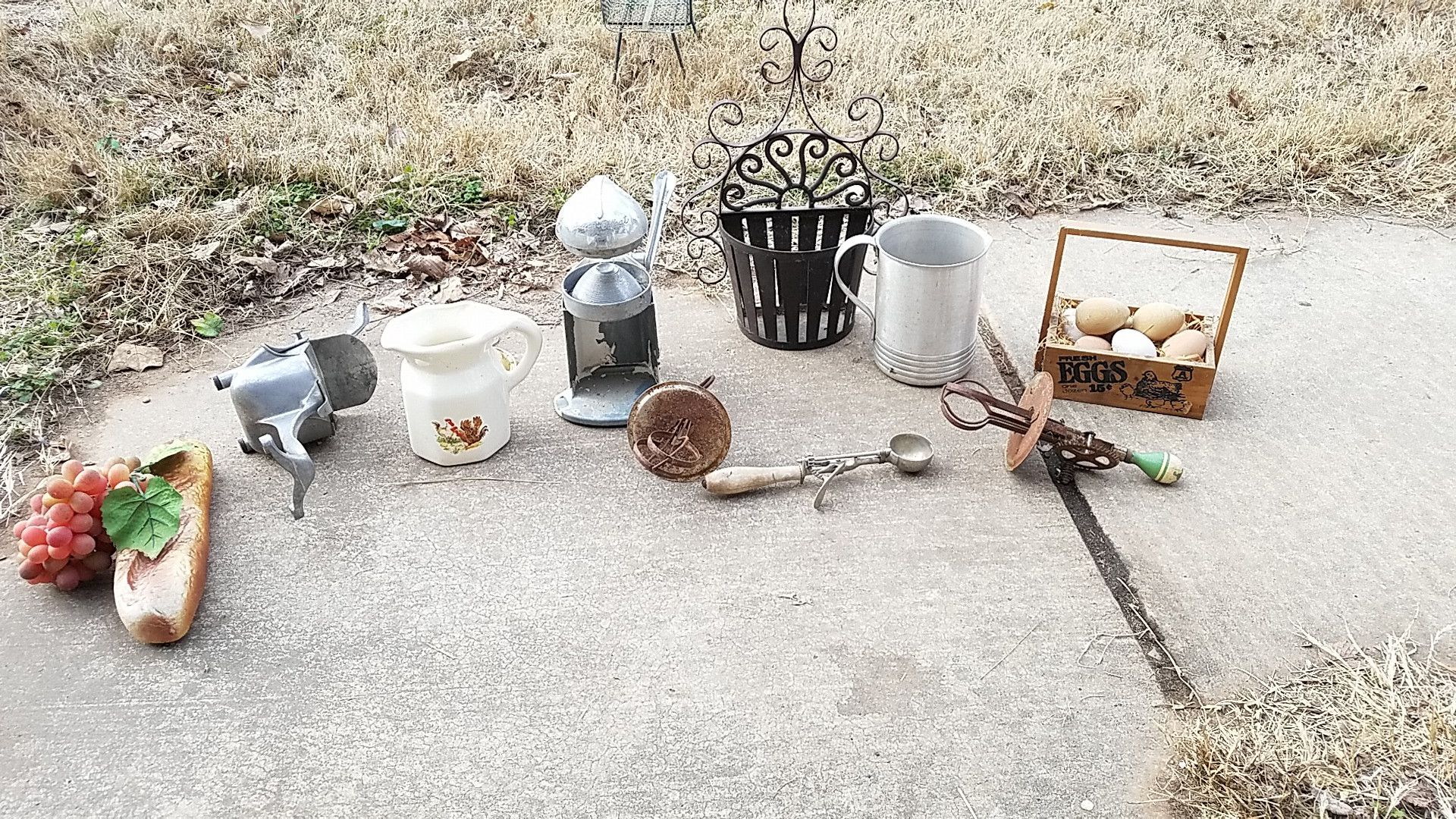 Old kitchen utensils and misc.