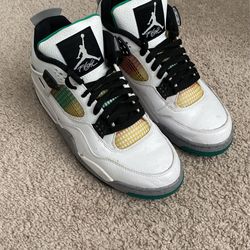 Jordan 4 Retro Lucid Green Rasta NO BOX