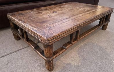 Super Cool Antique Low Chinese Ming Tea Table Shanxi Kang Coffee Table