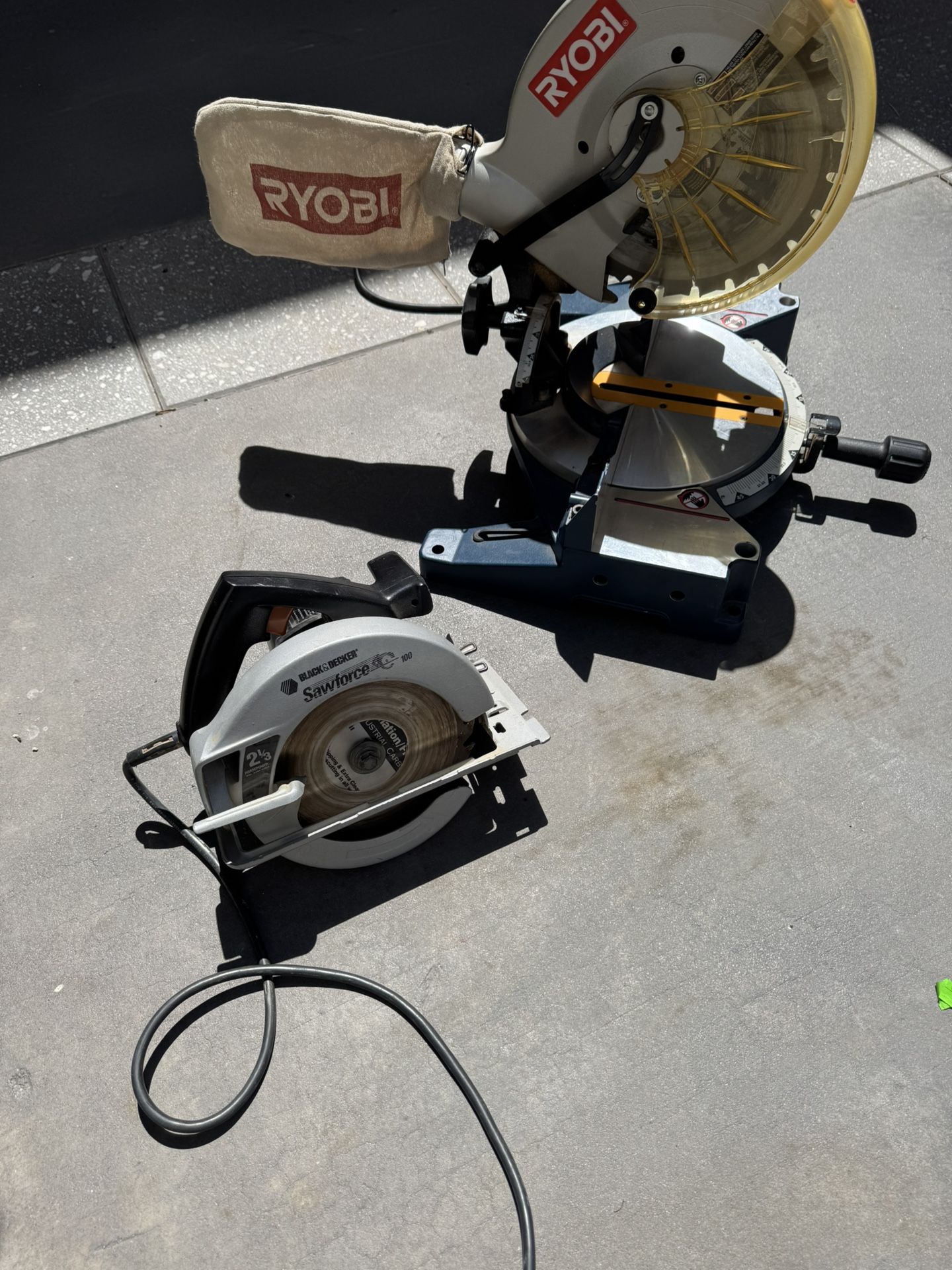 Chop Saw And Circular Saw