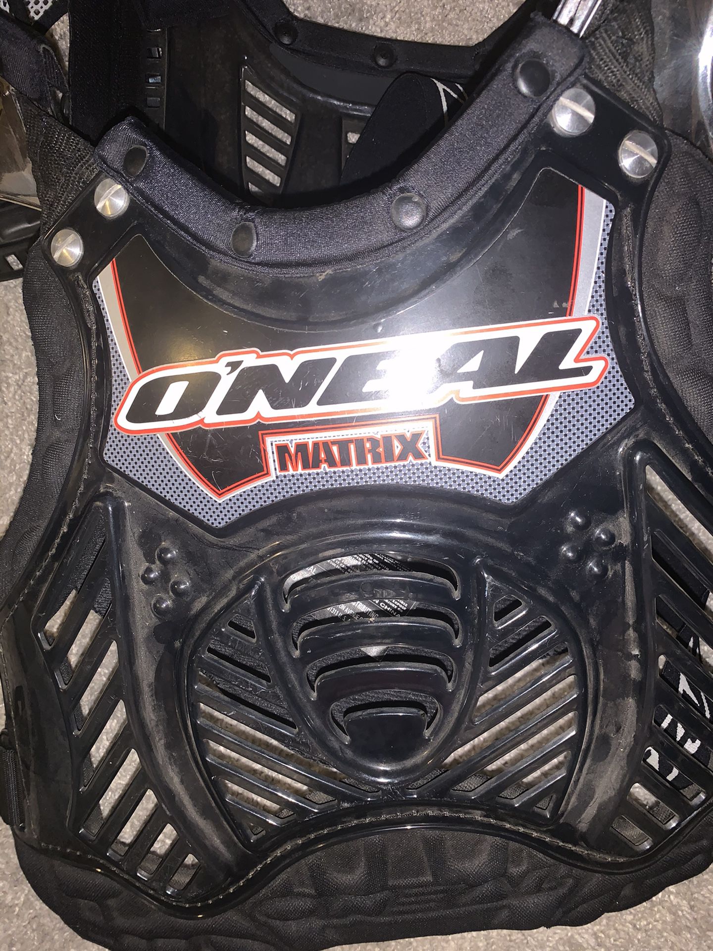 O’neal matrix bike and motocross protective gear