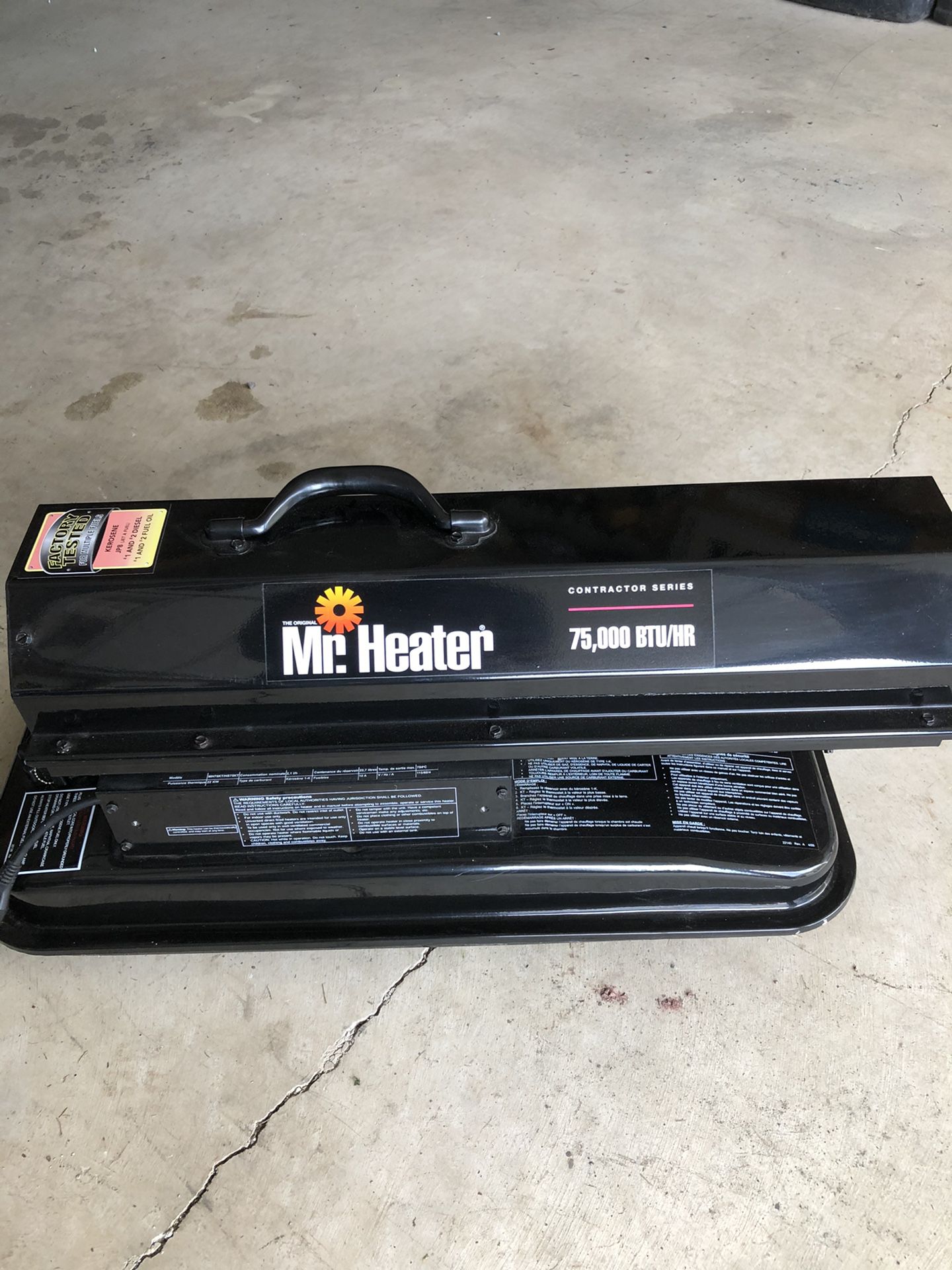 Mr Heater Contractor Series 75000BTU. Hardly Used. Porch Pickup Only