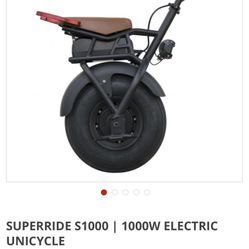 Superride S1000/1000w Electric Unicycle