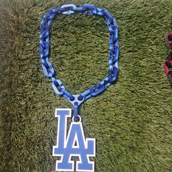 LA Dodgers 3D Printed Sports Team Hype Chain Necklace