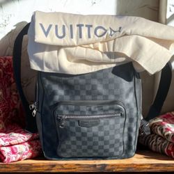 Louie Vuitton Josh Damier Graphite Black Backpack 