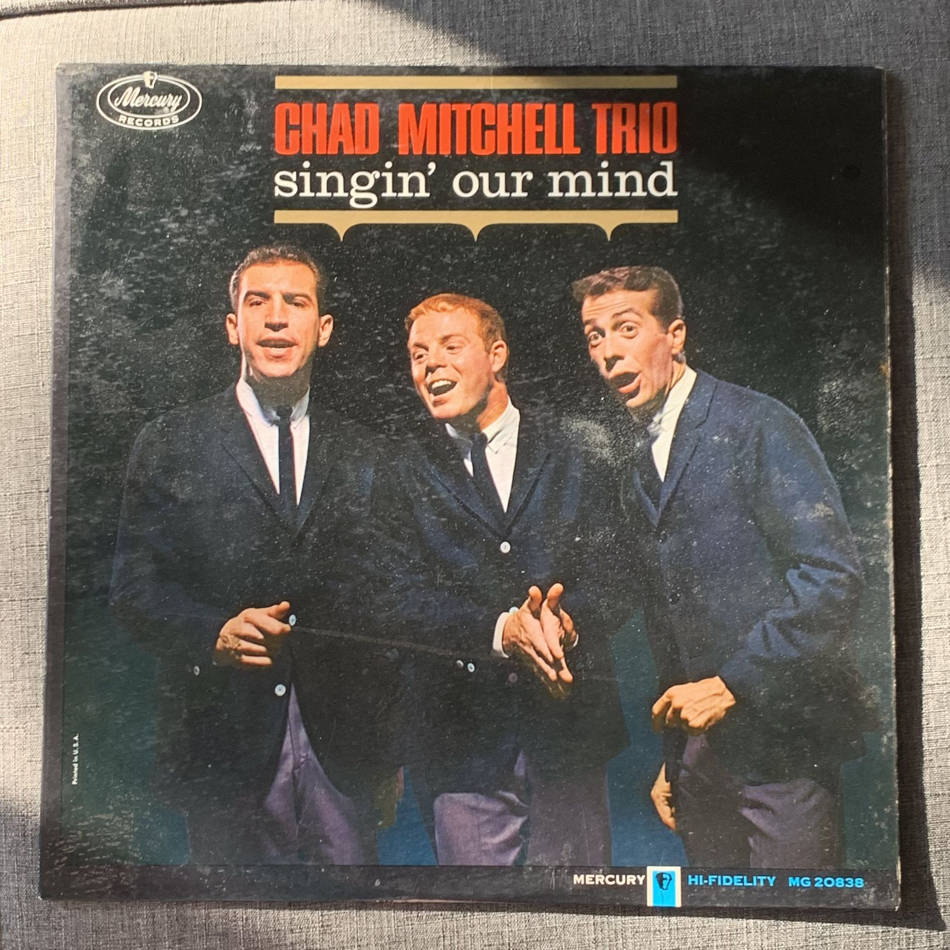 Vinyl Record: Chad Mitchell Trio Singing’ Our Mind