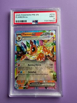 Flareon ex PSA 9 Pokémon Card 014/131