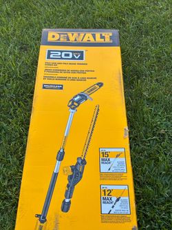 DEWALT 20v pole saw and pole edge trimmer combo kit (DCK086M1)