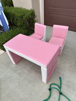 FREE - Kids Chair ottomans and table set