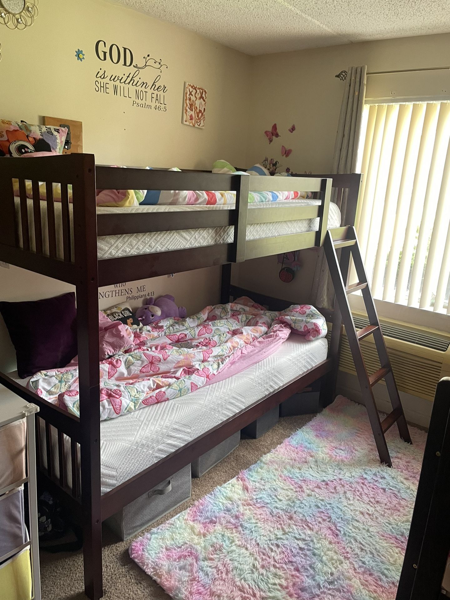 Twin-Over-Twin Bunk Bed (Espresso) – GREENGUARD Gold Certified, Converts To 2 Individual Twin Beds