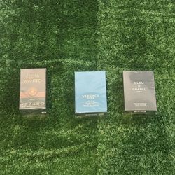 Blue De Chanel, Versace Eros, Azzaro Most Wanted