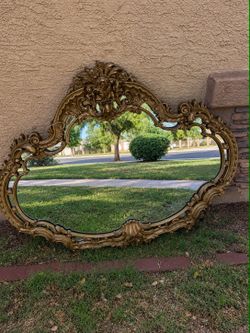 Gold vintage mirror