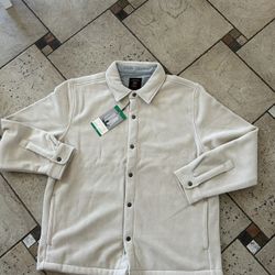 NWT Copper&Oak men’s premium shirt jacket beige Size XL