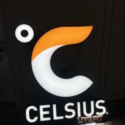 Celsius LED light Sign 