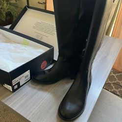 I.N.C. Fawne Black Wide Calf Size 9.5
