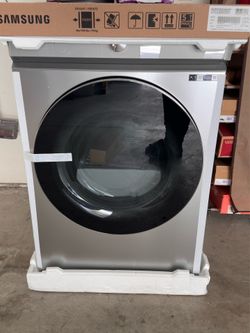 Brand New Samsung BESPOKE Smart Electric Dryer Silver Steel 7.6 Cubic Feet