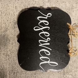 Wedding Party “Reserved” Signs 