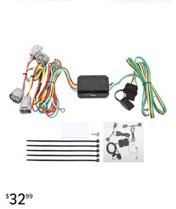 X AUTOHAUX 1 Set 55513 Vehicle Side 4-Pin 4 Way Trailer Wiring Harness Trailer Converter for Toyota Tacoma T100 Black