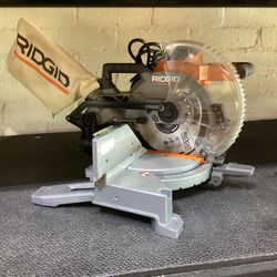 RIDGID R4112 15AMP 120V 5,000 RPM 10” (254 MM) DUAL BEVEL CORDED MITRE SAW WITH LASER PRICE IS FIRM NO OFFERS!!!