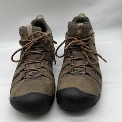 KEEN Targhee Hiking Waterproof Brown Leather shoes men Size  13