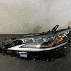 2019-2020-2021 LEXUS ES300h LEFT HEADLIGHT TRIPLE BEAM OEM USED