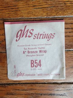 GHS B54 Phosphor Bronze Wrap Guitar String