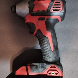 M18 18V Lithium-Ion Cordless 1/4 in. Hex Impact Driver (with battery)

$100 or best  offer