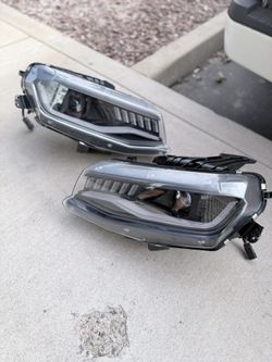 16 to 22 Camaro Black LED Projector Headlights 
