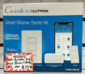 Caseta by Lutron Original Smart Dimmer & Starter Kit New